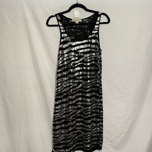 Ladies M Michael Michael Kors cocktail black silver sequined